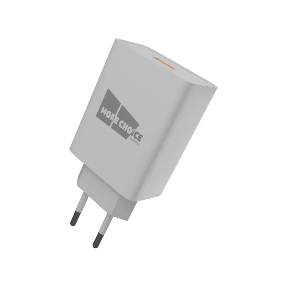 Зарядное устройство для смартфона для micro USB More Choice NC52QCm White