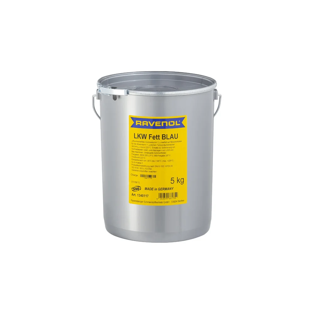 Смазка RAVENOL LKW Fett Blau 5 кг 1340117-005-03-000