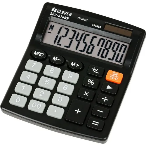 Калькулятор ELEVEN SDC-810NR, 10-разрядный, черный
