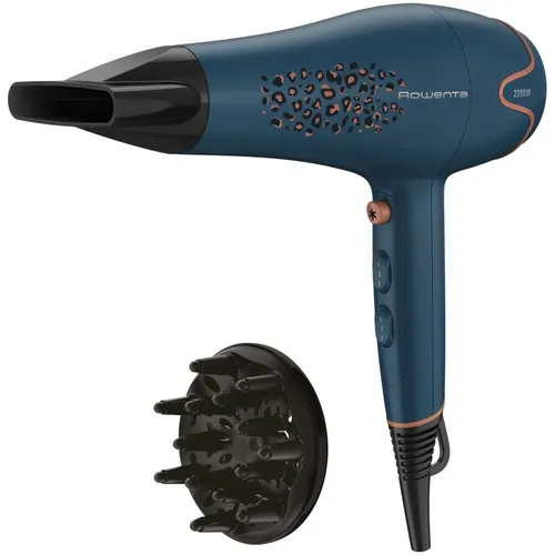 Фен Rowenta CV5706F0, 2200Вт, синий и черный