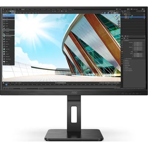 27" Монитор AOC Professional 27P2Q, 1920x1080, IPS, 75Гц, 1хHDMI, 1хDP, черный