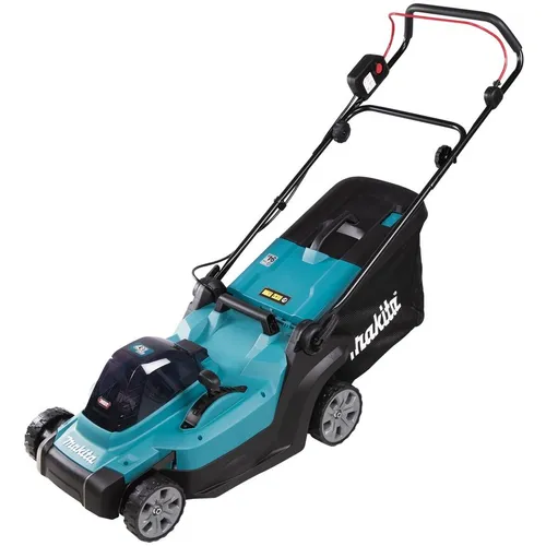 Газонокосилка аккумуляторная Makita LM004GM103, 43см, несамоходная, 4Ач, с 1 АКБ, с ЗУ