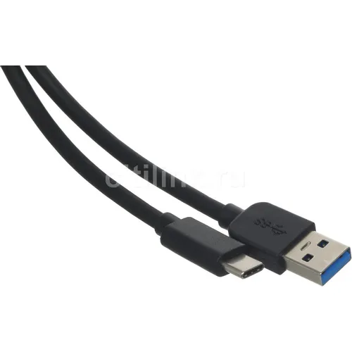Кабель Buro USB Type-C (m) - USB (m), 1м, 3A, черный [bu-usb3.2-ac-1mb]