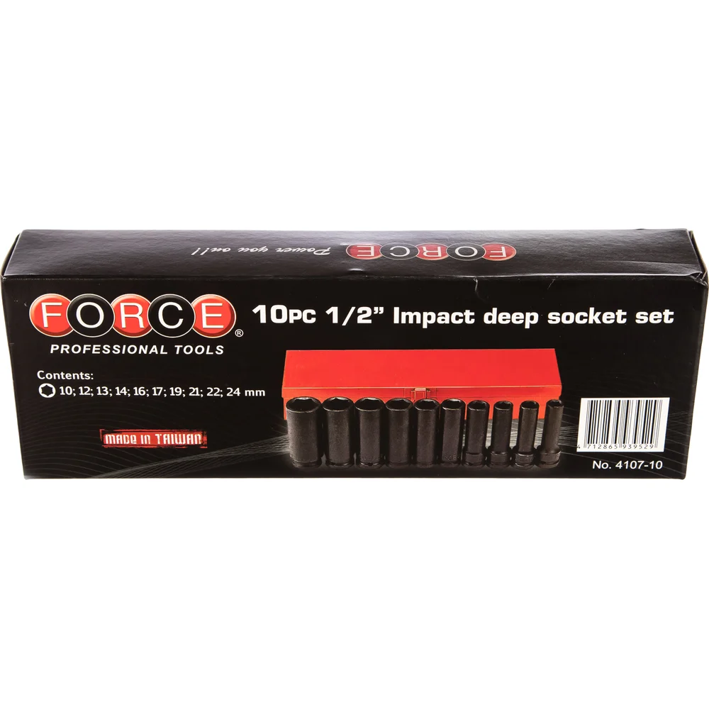 Набор торцевых головок FORCE 4107-10