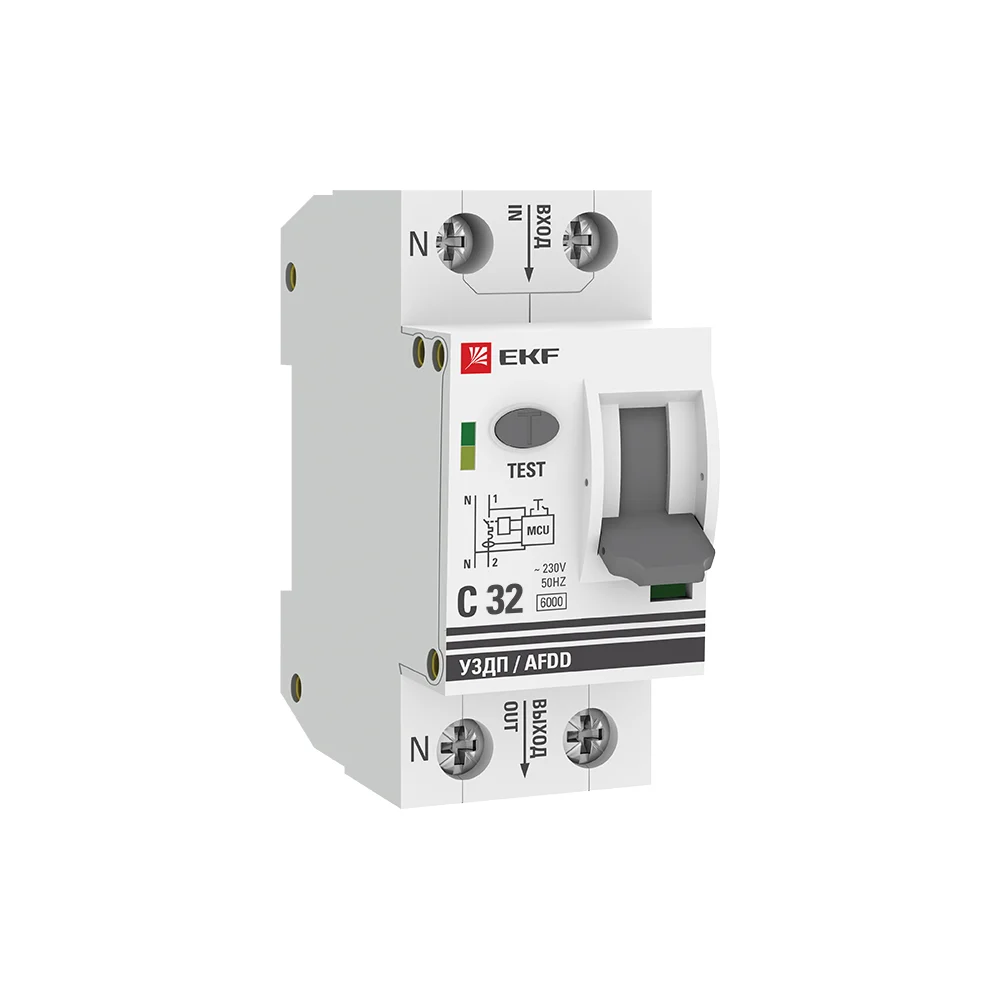 Устройство защиты от дугового пробоя EKF PROxima УЗДП afdd-2-32C-pro