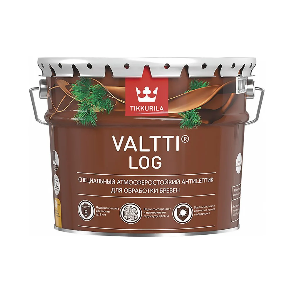 Антисептик для дерева Tikkurila Valtti Log ec 700010345