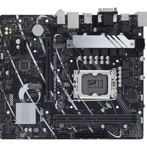 Материнская плата ASUS PRIME B760M-K D4, Socket LGA 1700, Intel B760, mATX, Ret