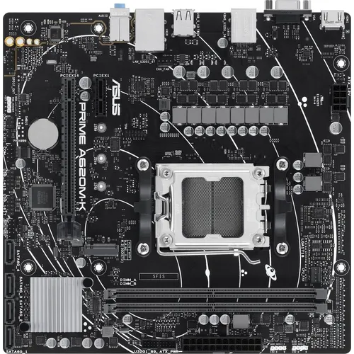 Материнская плата ASUS PRIME A620M-K, Socket AM5, AMD A620, mATX, Ret