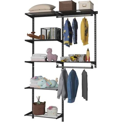 Гардеробная система ПРАКТИК HOME GS 06G металл, 2020x1300x350мм графит [s70199915715]