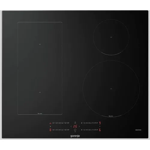 Индукционная варочная поверхность Gorenje GIC6422BSC, конфорок: 4 шт., стеклокерамика, независимая, черный