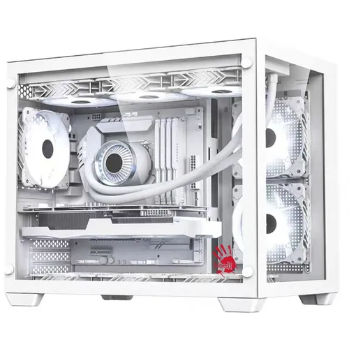 Корпус mATX BLOODY BD-CC108, Mini-Tower, без БП, белый [bd-cc108-wh]
