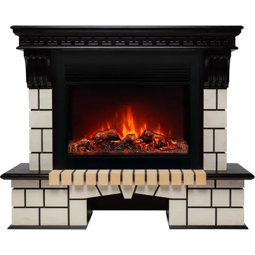 Электрокамин REALFLAME Stone 26 Ao/MoonBLaze BL античный дуб