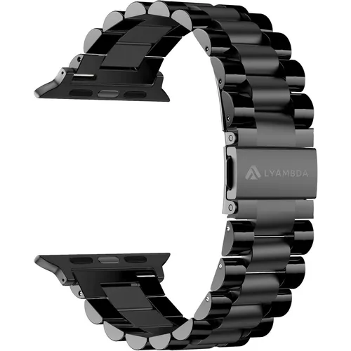 Ремешок LYAMBDA DS-APG-02-40-BL для Apple Watch Series 3/4/5/6/SE/7, черный