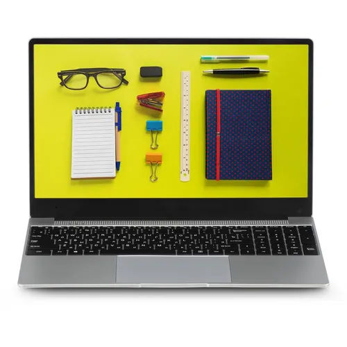 Ноутбук AZERTY Story RB-1550, 15.6", IPS, Intel Celeron N5095 2ГГц, 4-ядерный, 16ГБ DDR4, 512ГБ SSD, Intel UHD Graphics, Windows 11 Pro, серебристый [120-1147]