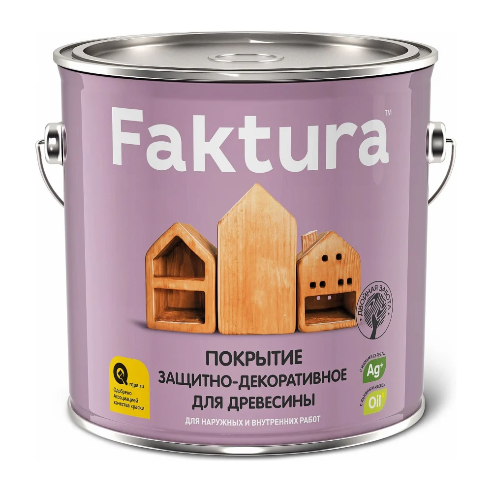 Защитно-декоративное покрытие для древесины FAKTURA 209265