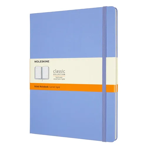 Блокнот Moleskine Classic, 192стр, в линейку, твердая обложка, голубая гортензия [qp090b42]