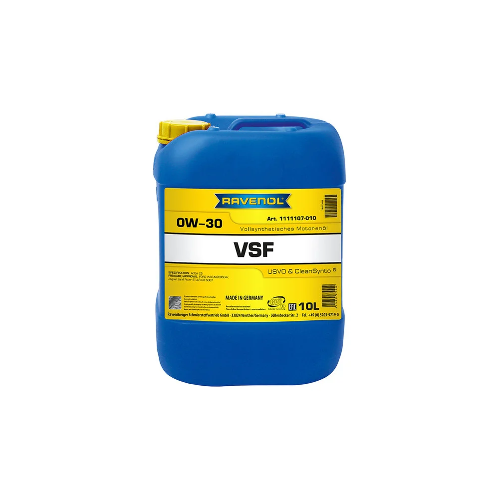 Моторное масло RAVENOL VSF SAE 0W-30, 10 л 1111107-010-01-999