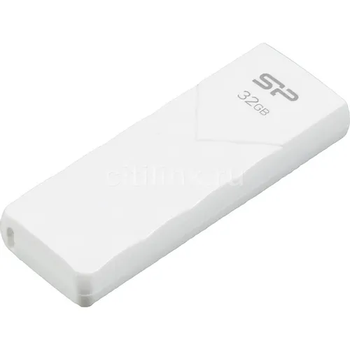 Флешка USB Silicon Power Ultima U03 32ГБ, USB2.0, белый [sp032gbuf2u03v1w]