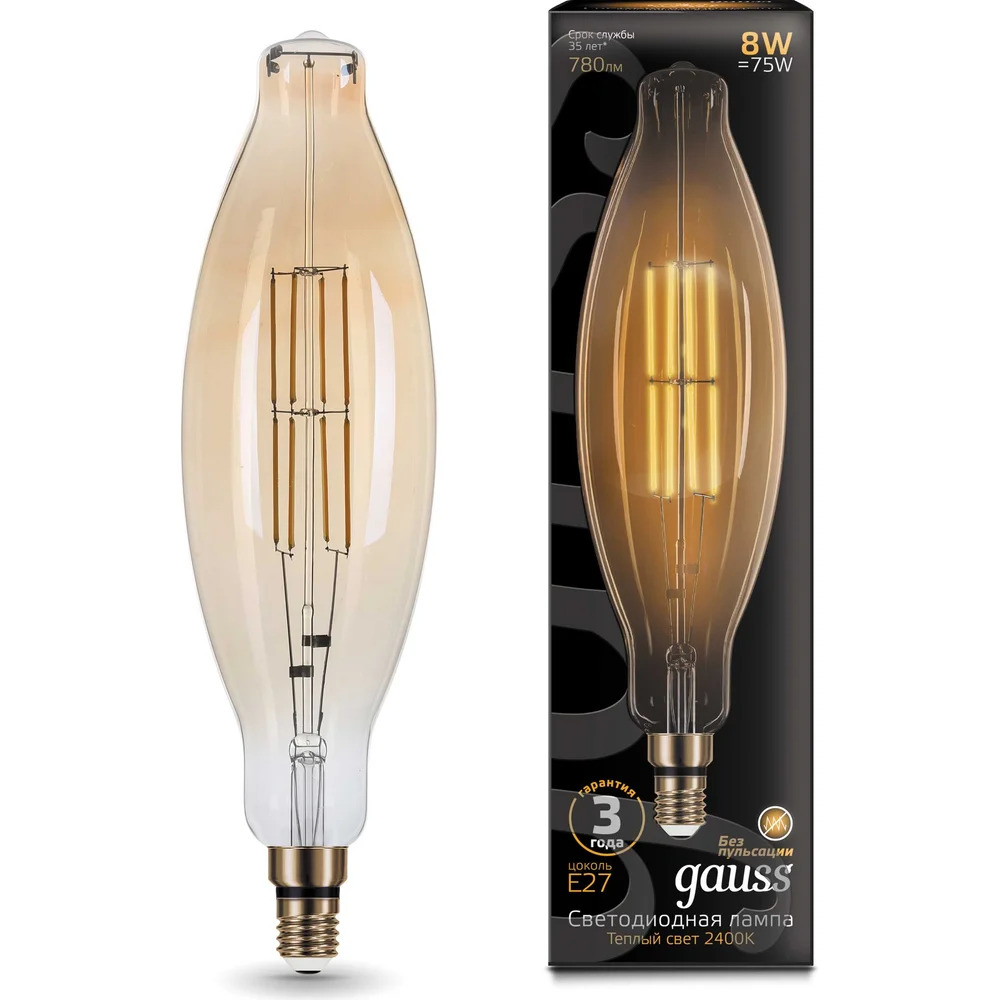 Лампа Gauss Vintage Filament 155802008
