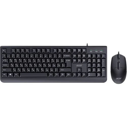 Комплект (клавиатура+мышь) Acer OCC400, USB, проводной, черный [zl.acccc.015]