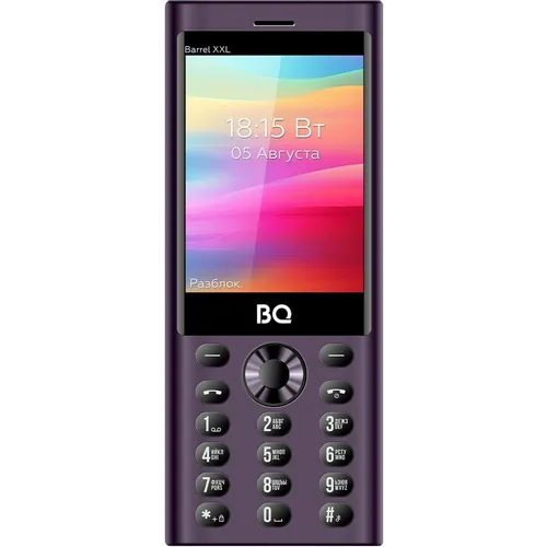 Сотовый телефон BQ Barrel XXL 3598, фиолетовый/черный