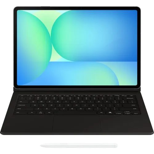 Чехол-клавиатура Samsung Book Cover Keyboard with touchpad, для Samsung Galaxy Tab S10 FE+, черный [ef-dx625ubrgru]