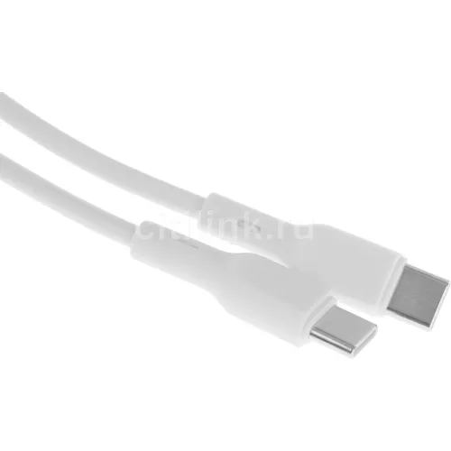 Кабель BORASCO USB Type-C (m) - USB Type-C (m), 2м, белый [52386]
