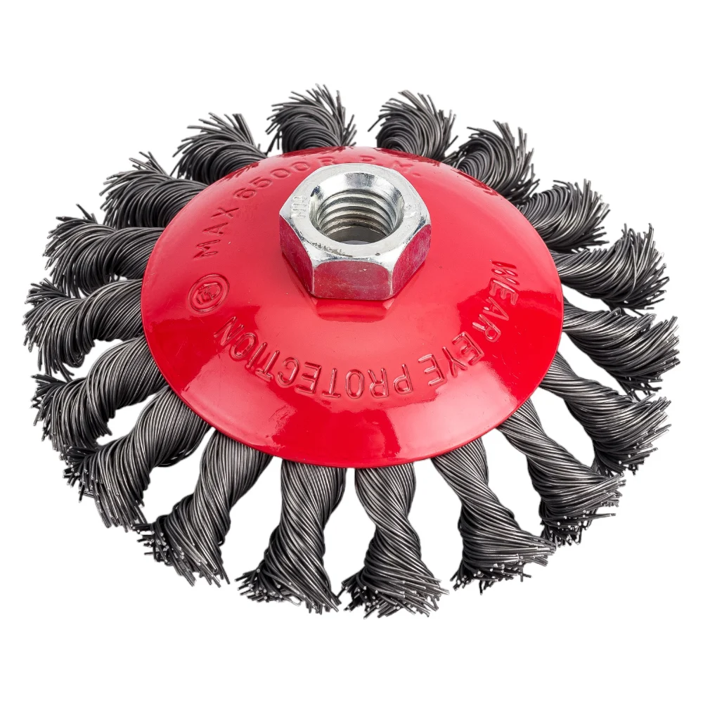 Конусная щетка для УШМ INTERTOOL BT-4115