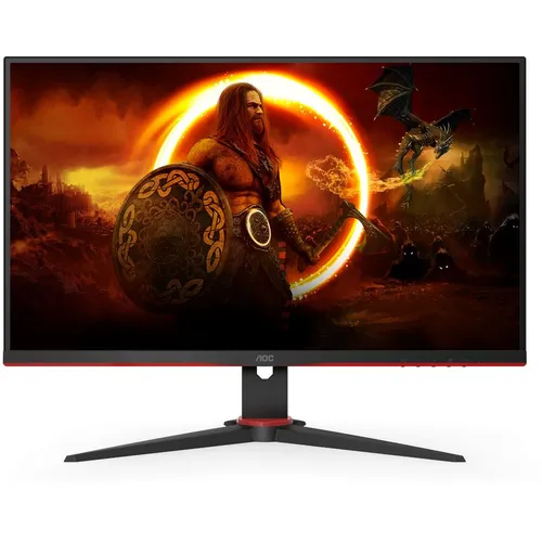 23.8" Монитор AOC Gaming 24G2SAE, 1920x1080, VA, 165Гц, 2хHDMI, 1хDP, черный/красный