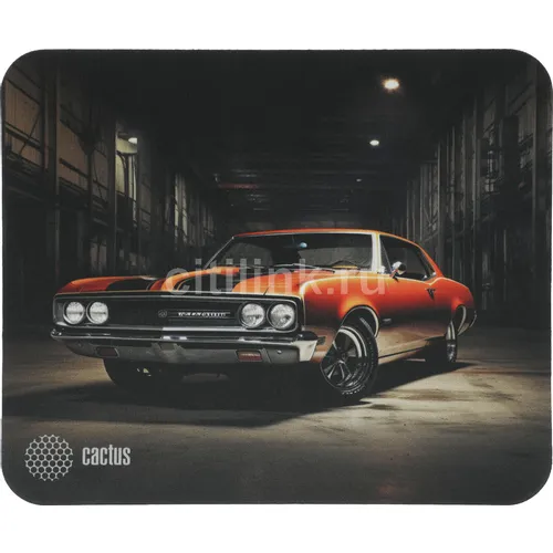 Коврик для мыши Cactus Orange Car рисунок, ткань, 300х250х2мм [cs-mp-p06m]