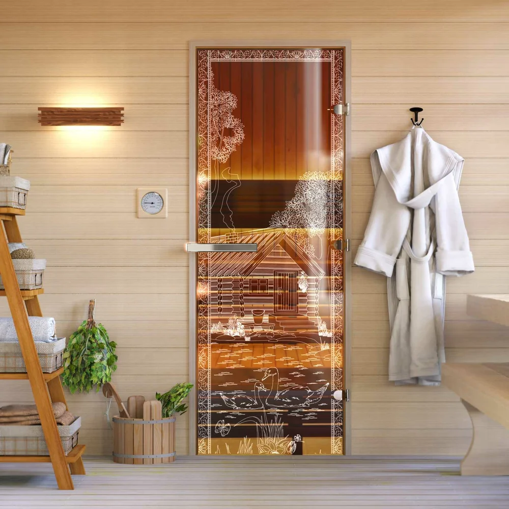 Дверь для бани DoorWood Банька в лесу УТ-00014701
