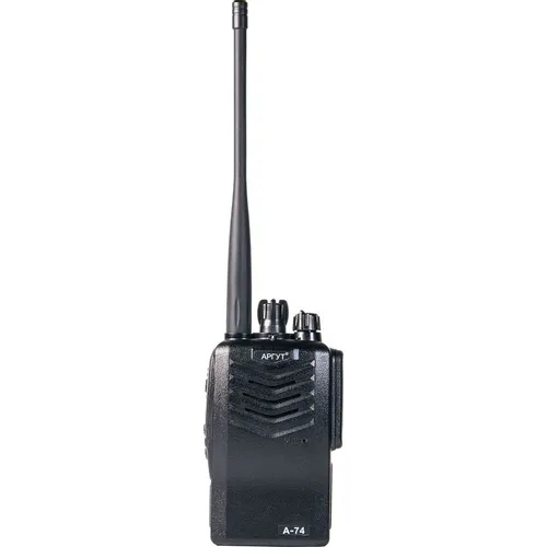 Рация АРГУТ A-74 dPMR VHF 16 кан., до 21.60км, компл.: 1шт, аккумулятор, черный [ru51012]