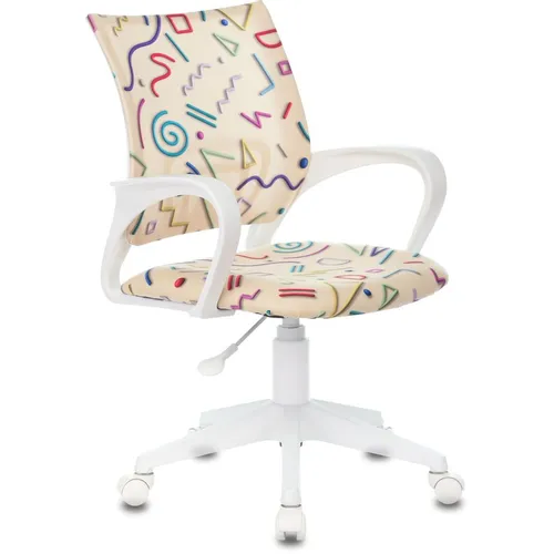 Кресло детское Бюрократ BUROKIDS 1 W, ткань, до 120кг, бежевый