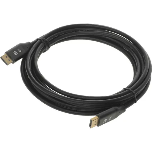 Кабель аудио-видео Cactus CS-DP-DP-1.4-5, DisplayPort (m) - DisplayPort (m), ver 1.4, 5м, GOLD, черный