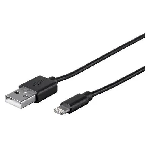 Кабель PREMIER 6-703 1.0BK, Lightning (m) - USB (m), 1м, черный