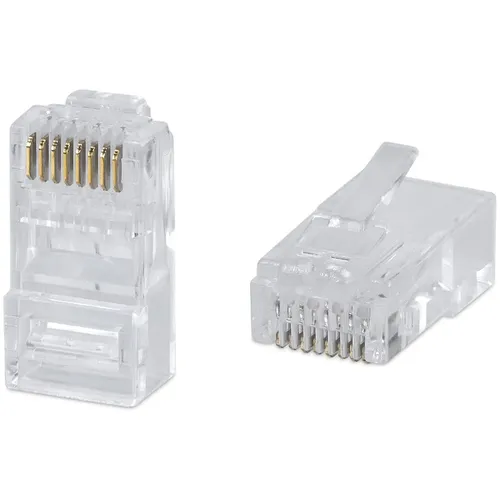 Коннектор CABEUS 8P8C-C6 кат.6 RJ45 прозрачный 100 шт./кор.