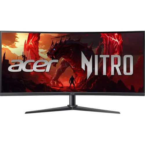 34" Монитор Acer Nitro XZ340CURW0bmiiphx, 3440x1440, VA, 240Гц, 2хHDMI, 1хDP, изогнутый, черный [um.cx0cd.002]