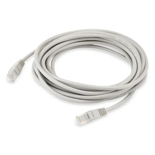 Патч-корд Buro UTP-5E-5M-G литой (molded), UTP, кат.5E, 5м, 4 пары, 26AWG, алюминий омедненный, многожильный, серый