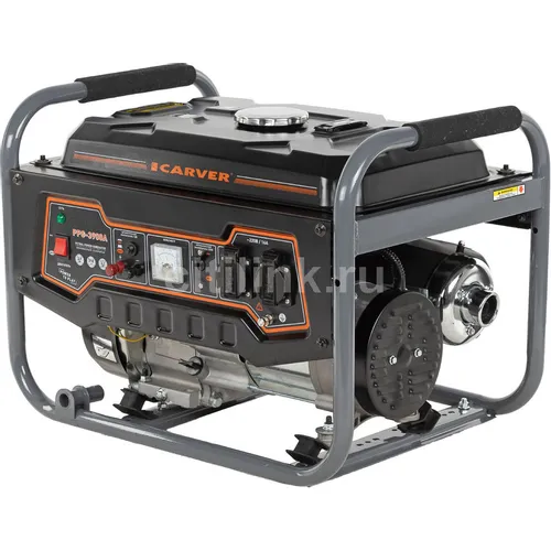 Бензиновый генератор CARVER PPG-3900A, 220/12 В, 3.2кВт [01.020.00012]