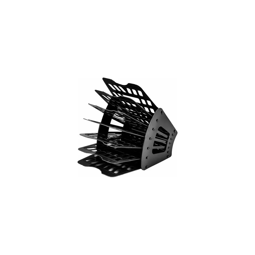Веерный семисекционный лоток для бумаг BRAUBERG Basic 237019