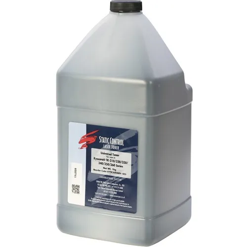 Тонер STATIC CONTROL KYTKUNIV-1KG, для Kyocera TK-120/130/140/160/170/1130/1140/3100/3110/3120/3130/4105/435, черный, 1000грамм, флакон