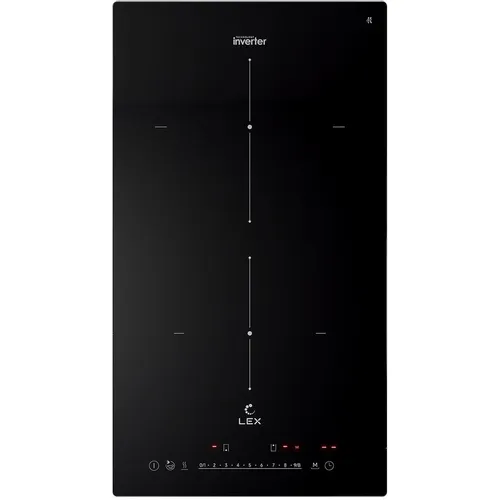 Индукционная варочная поверхность LEX Hi-Tech EVI 320A I BL, конфорок: 2 шт., стеклокерамика, независимая, черный
