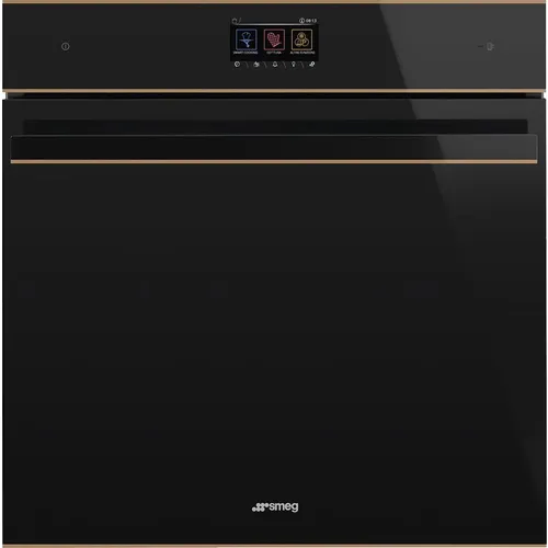 Духовой шкаф электрический SMEG Dolce Stil Novo SOP6604TPNR, 68л, дверца с 4 стеклами, черный/медь