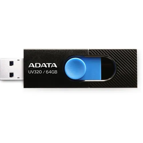 Флешка USB A-Data UV320 64ГБ, USB3.2, черный [auv320-64g-rbkbl]