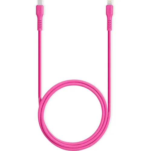 Кабель TTEC 2DK60NP, Lightning (m) - USB Type-C (m), 1.2м, розовый