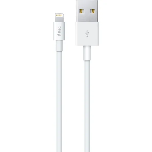 Кабель TTEC 2DK7508B, Lightning (m) - USB (m), 1м, MFI, белый