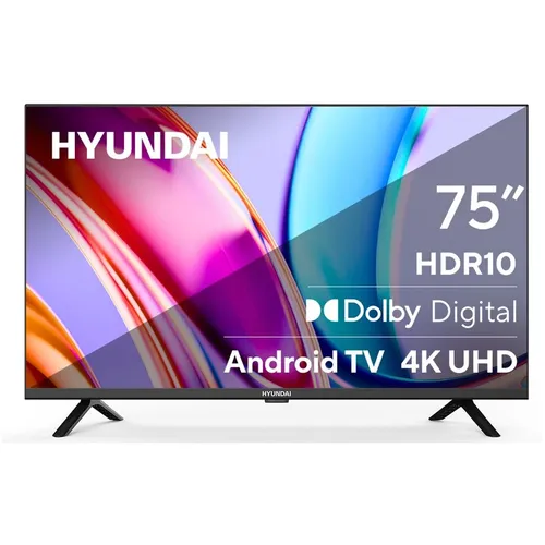 75" Телевизор Hyundai H-LED75BU7006 4K Ultra HD, СМАРТ ТВ, Android TV, черный