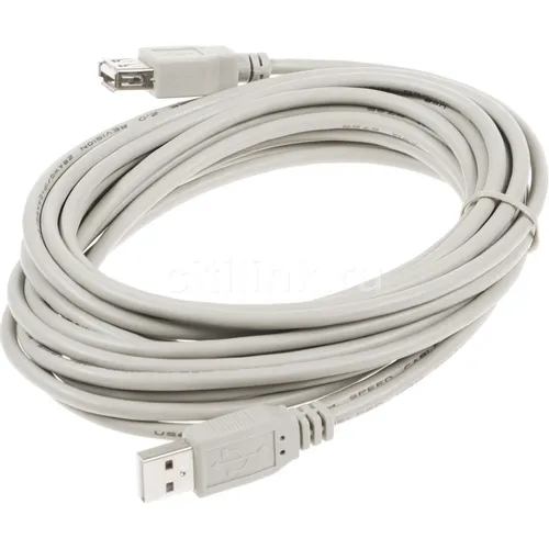 Кабель-удлинитель USB2.0 USB A(m) - USB A(f), 5м