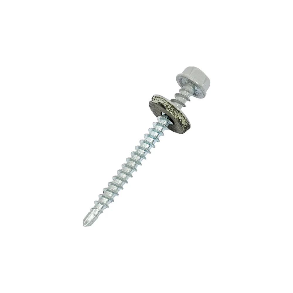 Кровельный саморез КРЕП-КОМП 4,8x51 RAL7004 серый 100 шт. ск517004кф