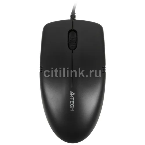 Мышь проводная A4TECH OP-530NU, оптическая, USB, 1200dpi, черный